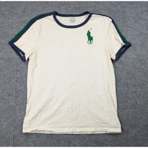 Polo Ralph Lauren Ringer Shirt Kids XL Big Pony Retro Tee Vintage Preppy Sport